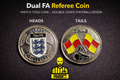 Dual FA Referee Coin | Heads & Tails Match Toss Coin | Premium Metal Referee Coin
