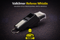 Valkilmer Referee Whistle Kit – Valkeen-Style Pealess Whistle with Lanyard & Case