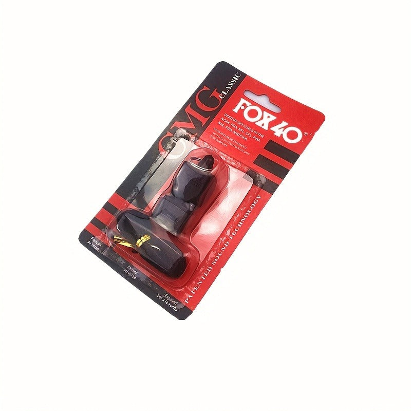 Fox 40 Classic Referee Whistle – Pealess Professional Match Whistle