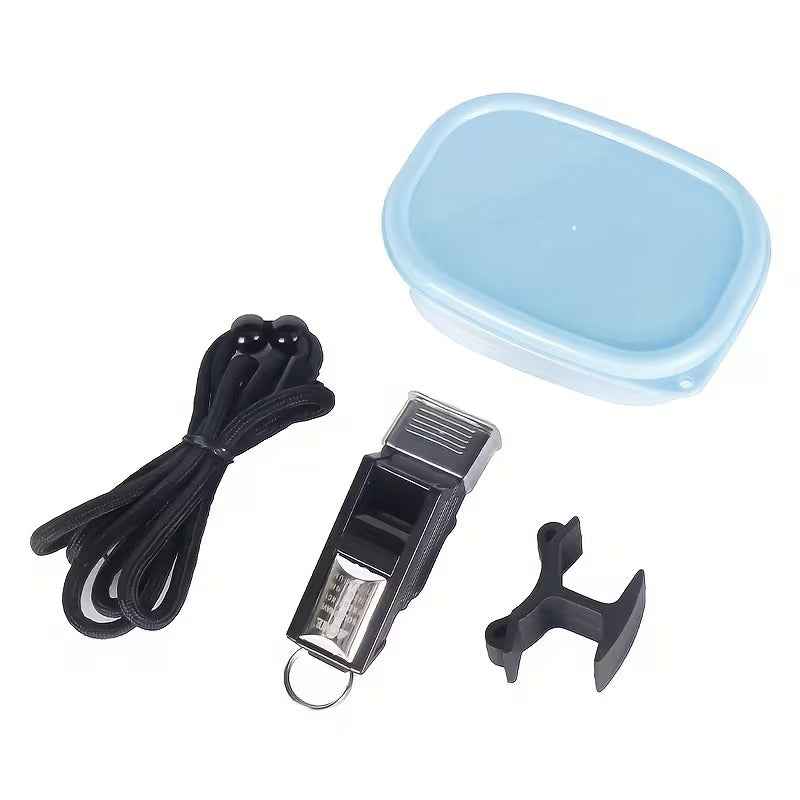 Valkilmer Referee Whistle Kit – Valkeen-Style Pealess Whistle with Lanyard & Case