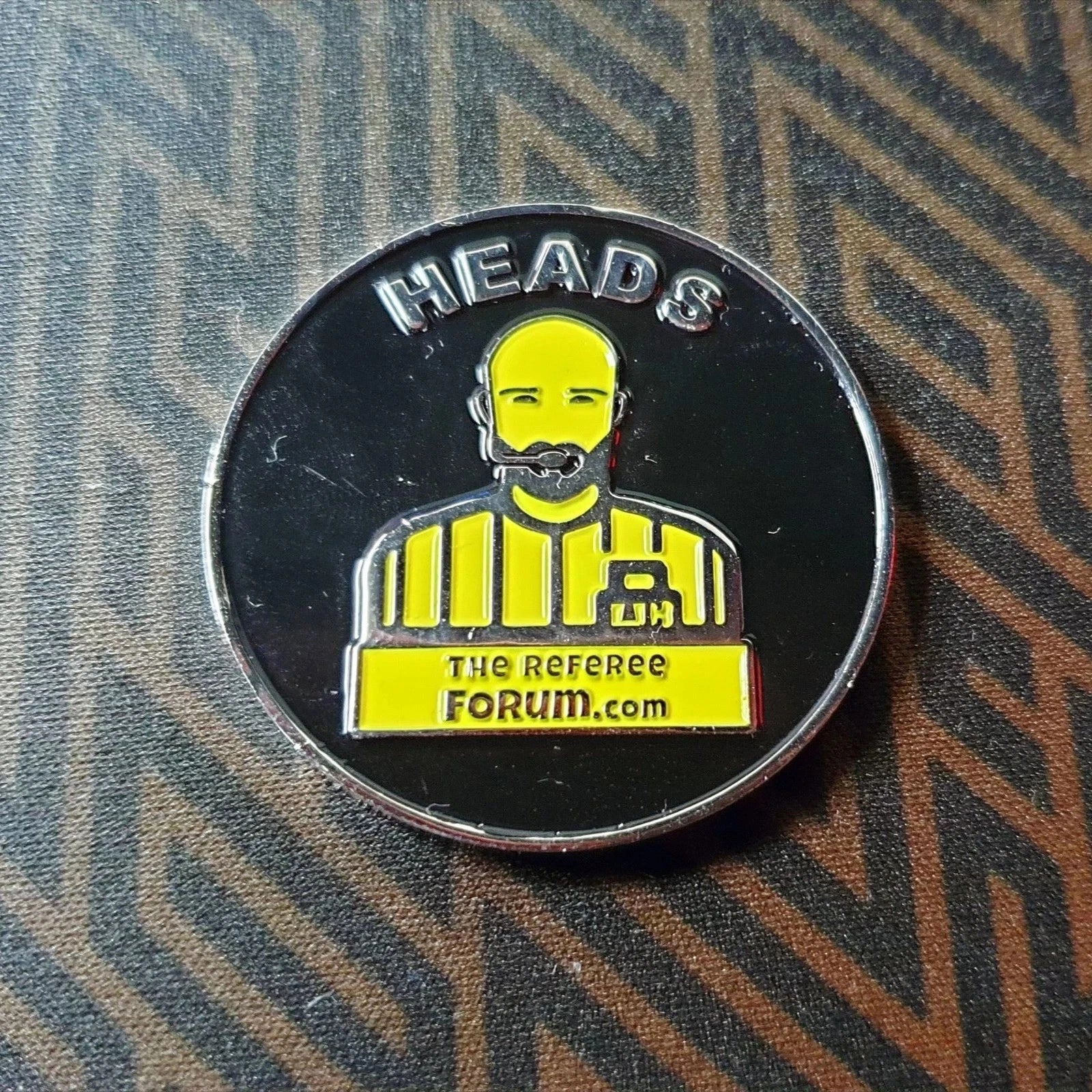 38mm Zinc Alloy Referee Coin – Heads/Tails Match Toss Coin – The Referee Forum