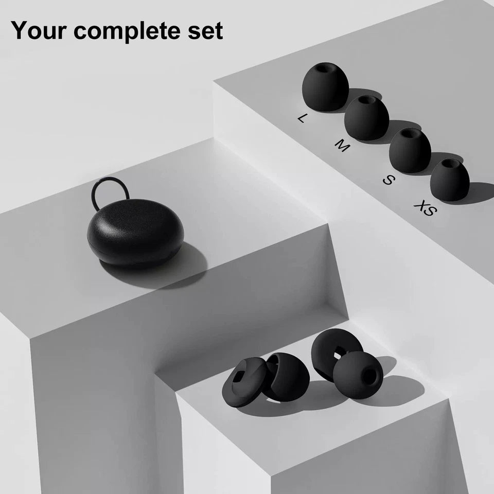 Super Soft Silicone Sleep Earplugs – Reusable Noise-Reduction Ear Plugs