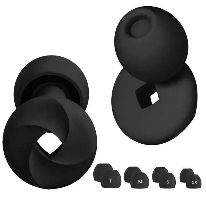 Super Soft Silicone Sleep Earplugs – Reusable Noise-Reduction Ear Plugs